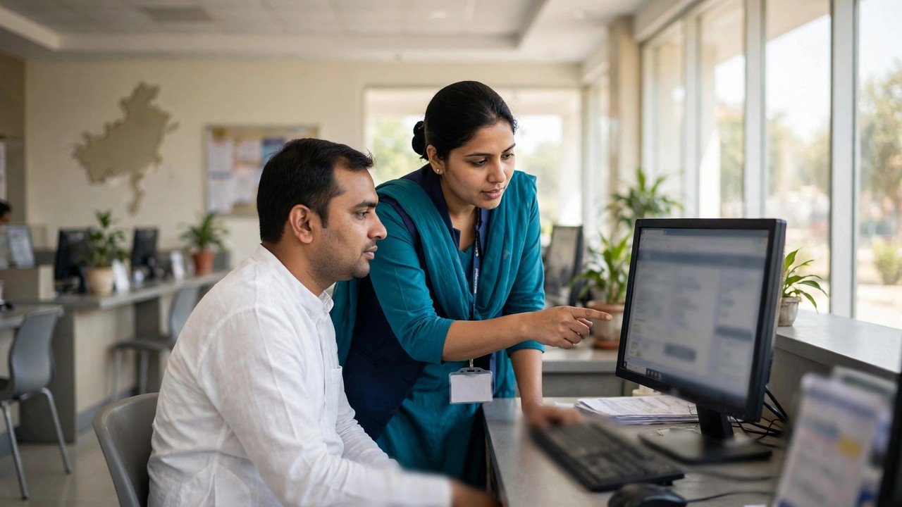Citizen viewing the family record on the official portal while recovering the Family ID number